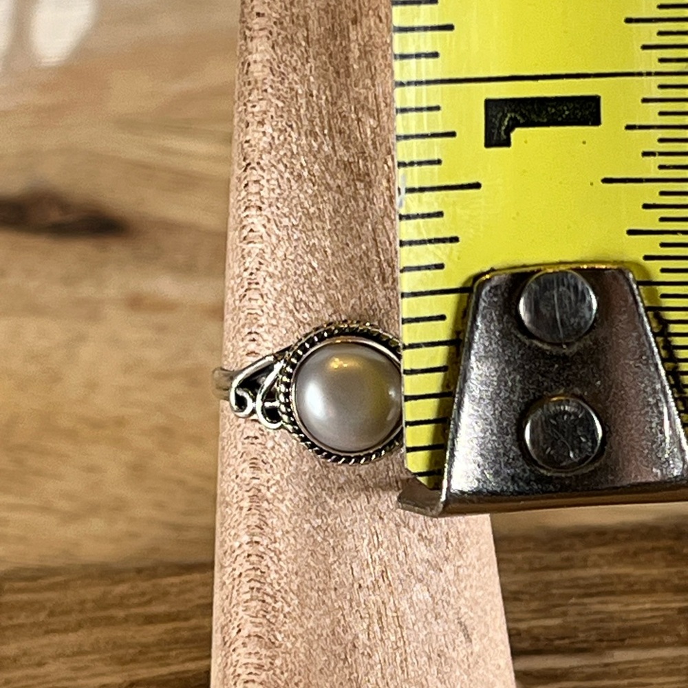 Solid Stamped 925 Sterling Silver Freshwater Pear… - image 7